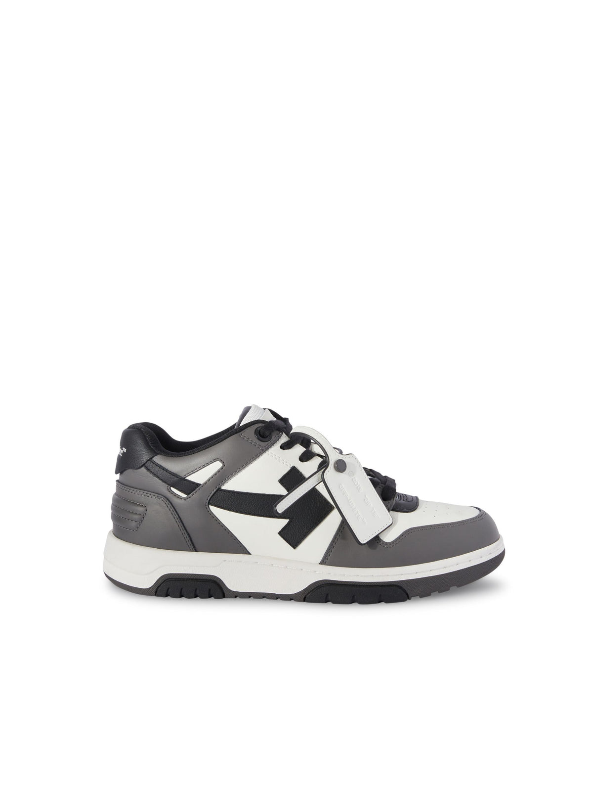 Off White Out of office calf leather dark grey - b