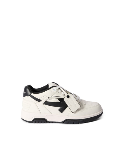 Off White Out of office calf leather white - black