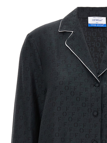 'Off Jaquard Pajama' shirt Shirt, blouse