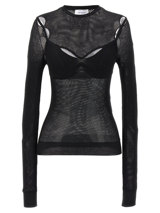 'Net Arrow Bralette' top Tops