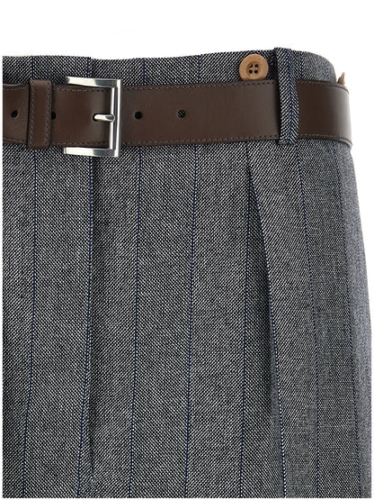 Striped wool skirt Skirts