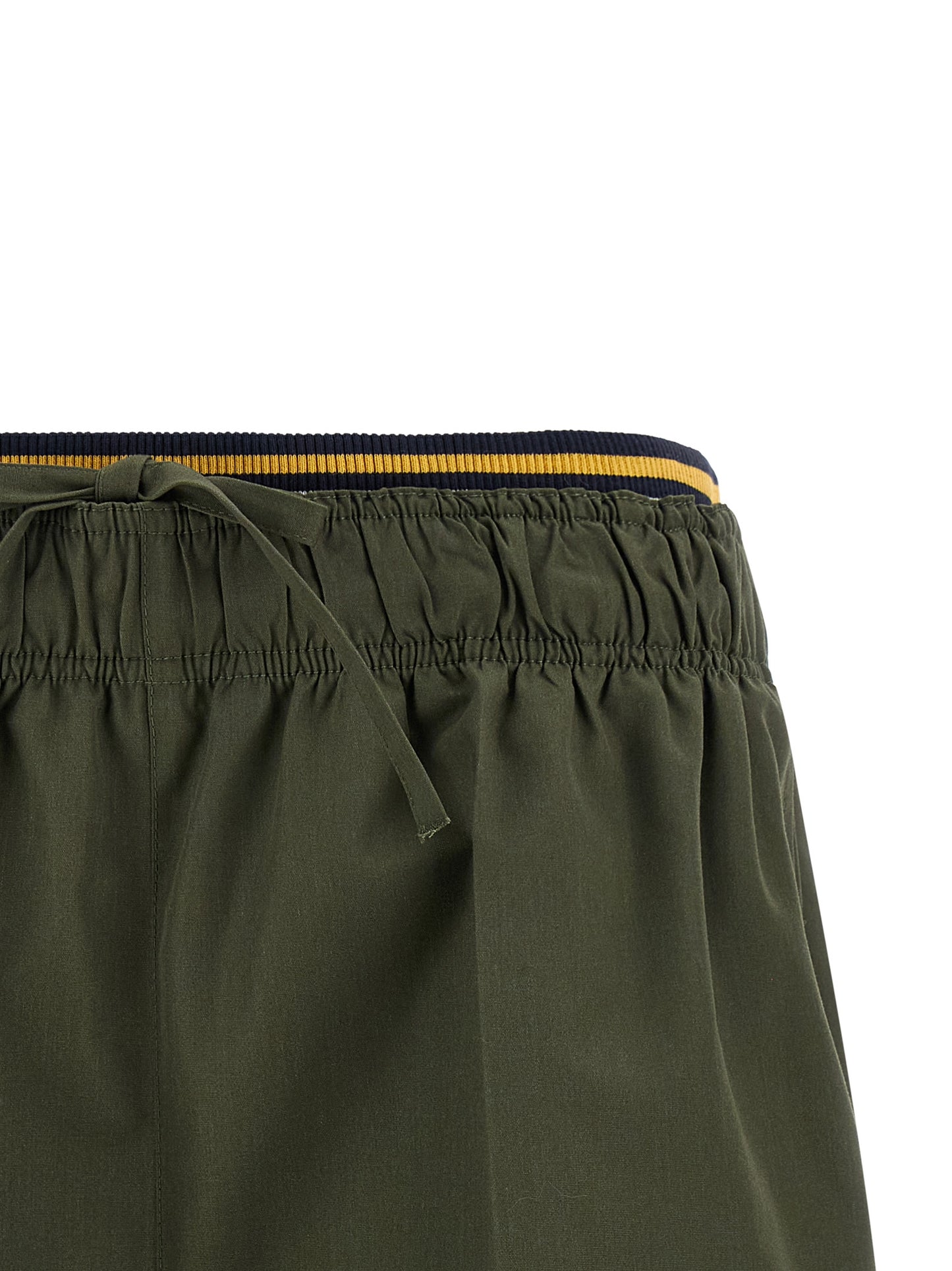 Double layer elastic shorts Bermuda, short