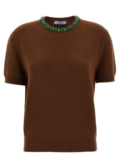 Crystal crew neck sweater Sweater, cardigans