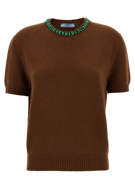 Crystal crew neck sweater Sweater, cardigans