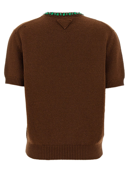 Crystal crew neck sweater Sweater, cardigans