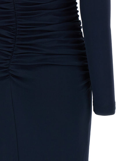 'Off-Shoulder 3/4 SLV Ruched Midi' dress Dresses