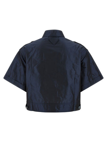 Cropped taffeta shirt Shirt, blouse