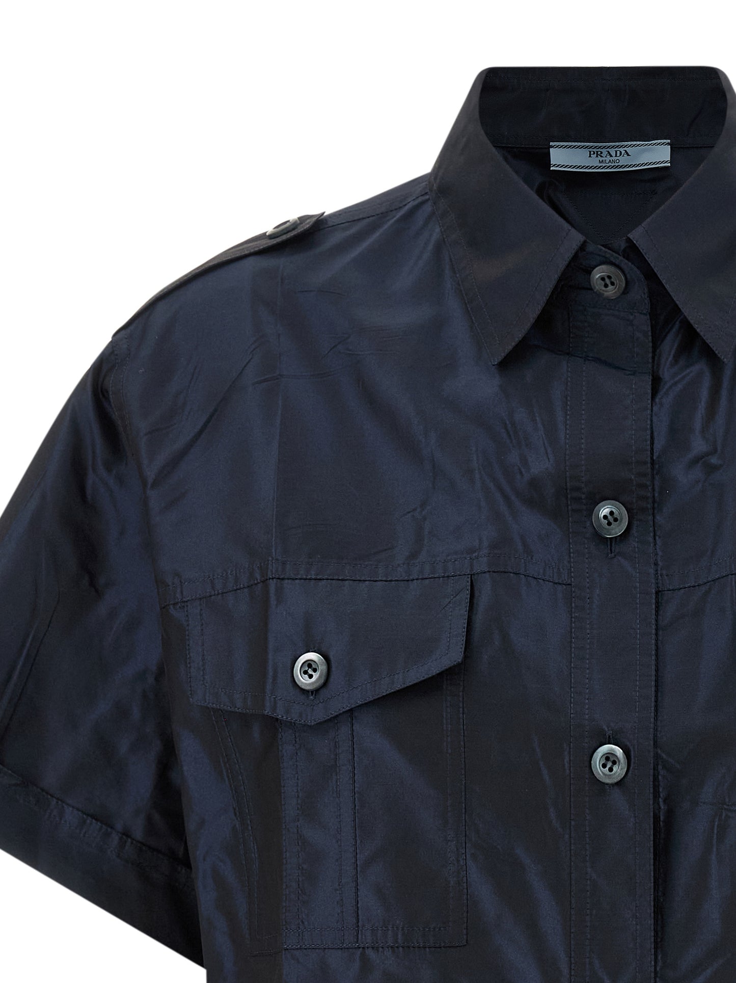 Cropped taffeta shirt Shirt, blouse