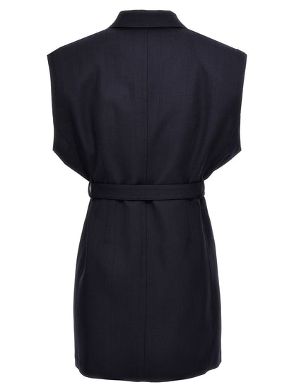 Belt wool vest Gilet