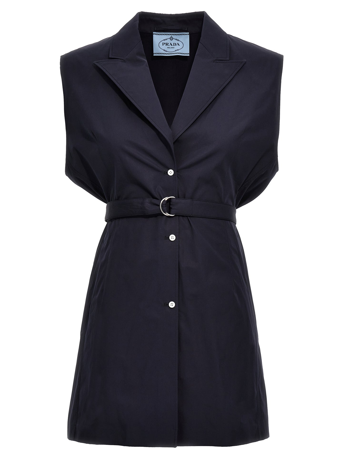 Belt poplin vest Gilet