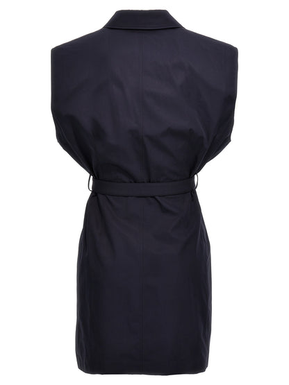Belt poplin vest Gilet