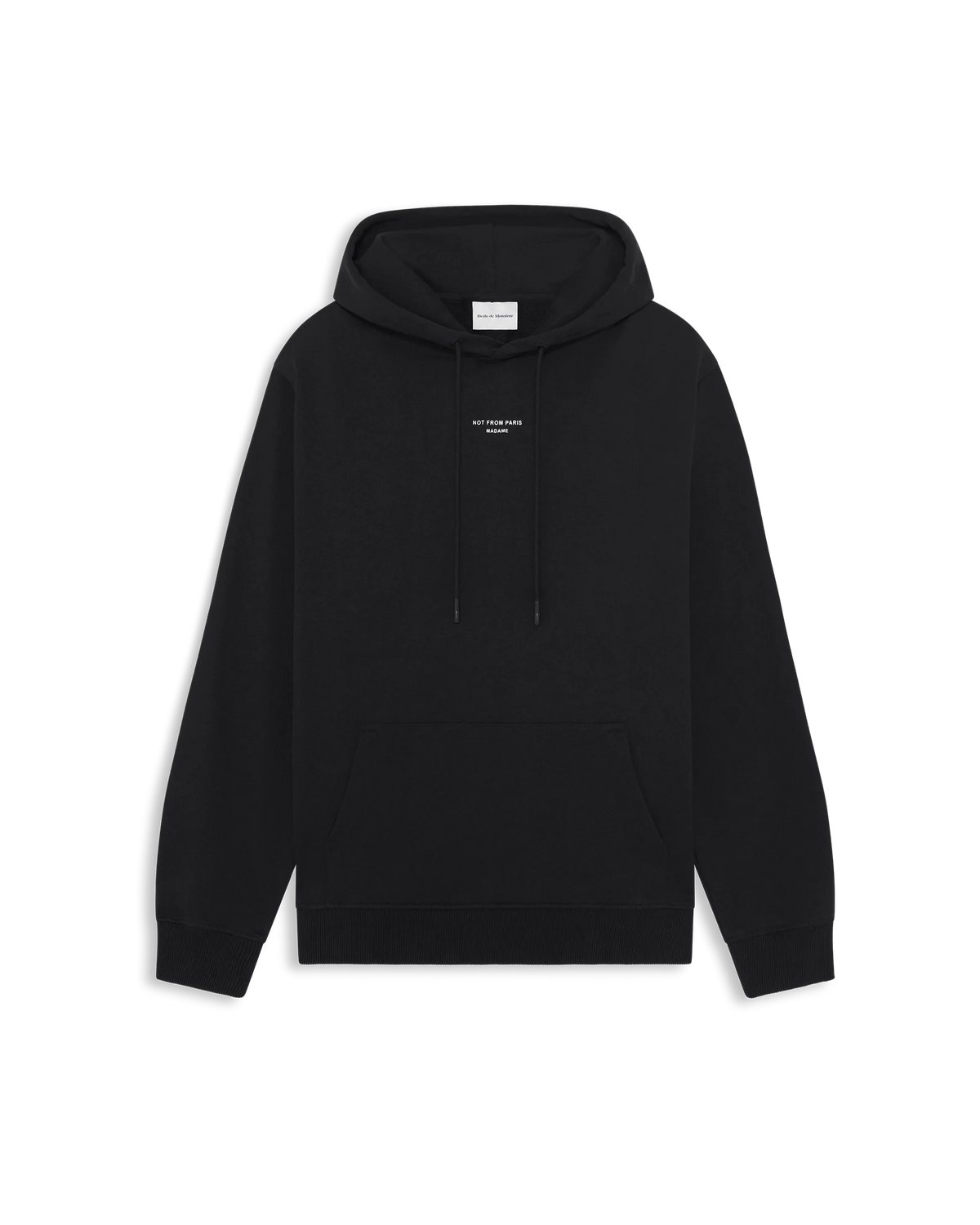 Drôle de Monsieur Hoodie slogan in cotton