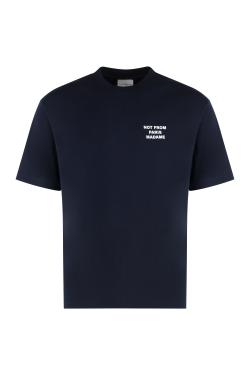 Drôle de Monsieur Slogan cotton crew-neck T-shirt