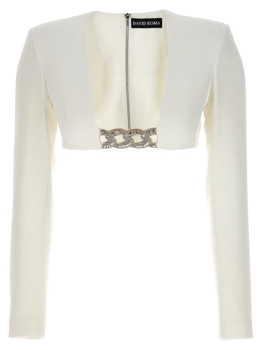Top '3D Crystsal Chain and Square Neck' Tops