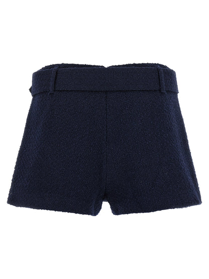 Bouclé wool skort Bermuda, short