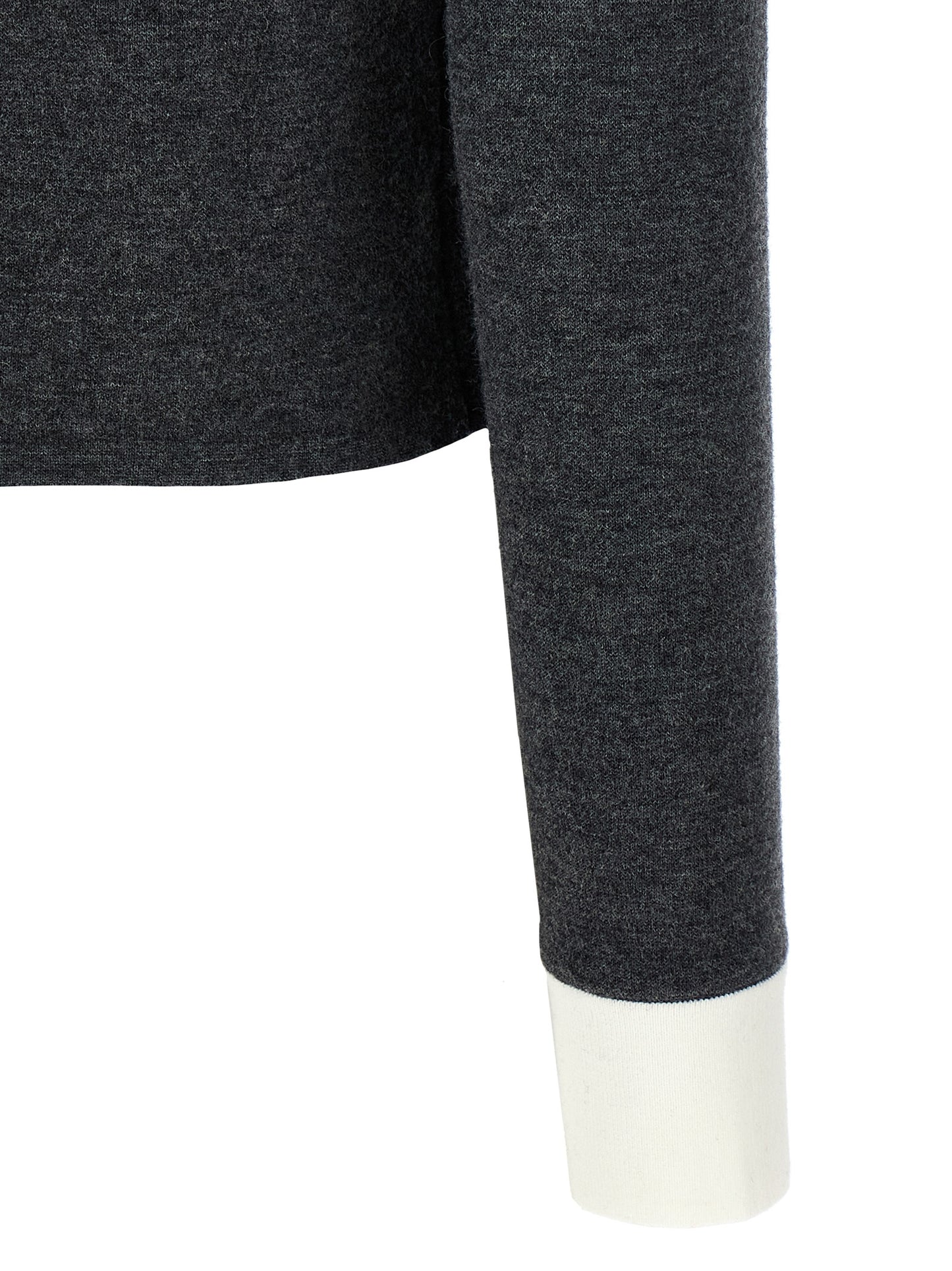 'Grey Contrast Collar' cardigan Sweater, cardigans