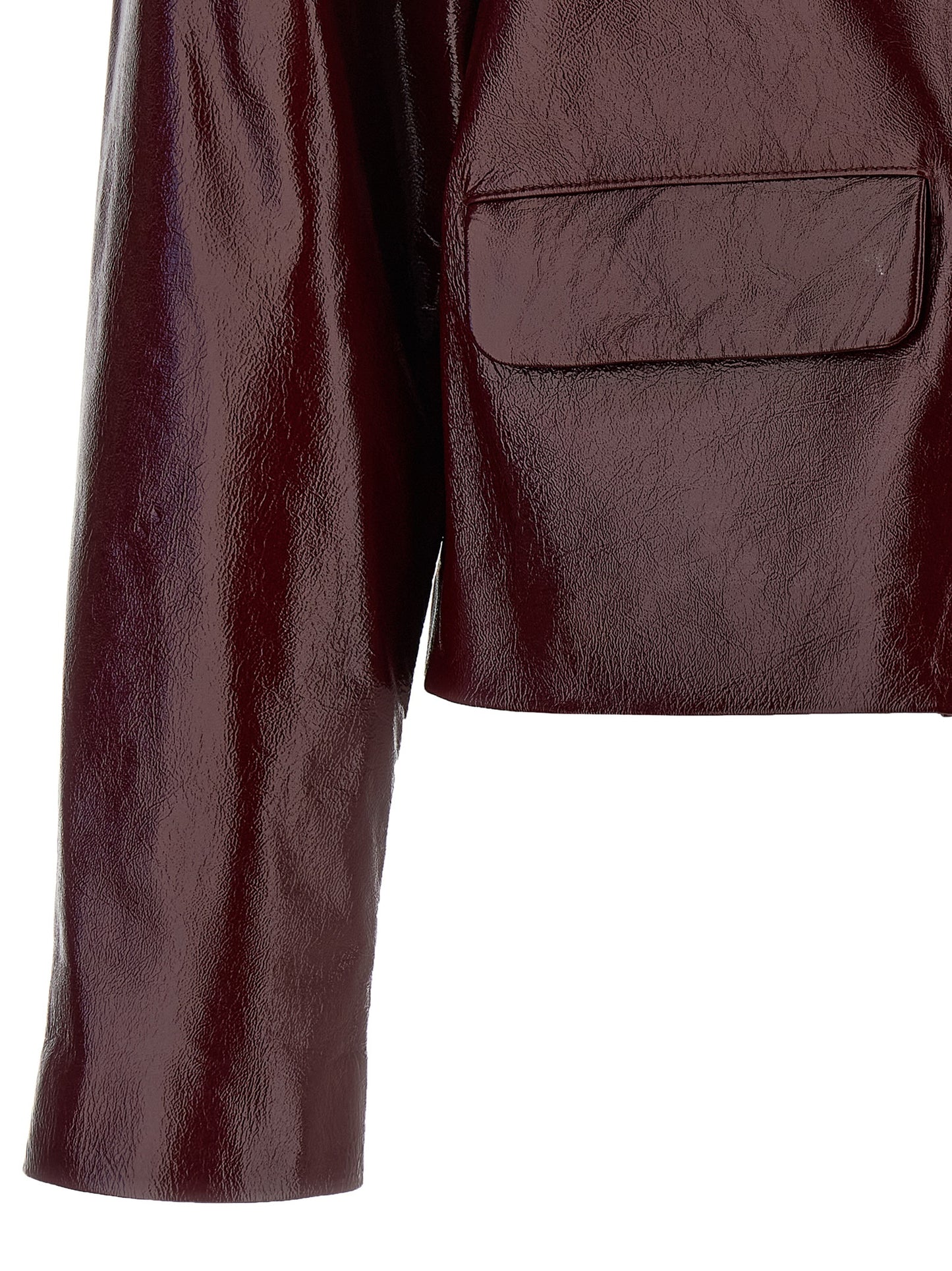 Craqué leather jacket Casual jackets, parka