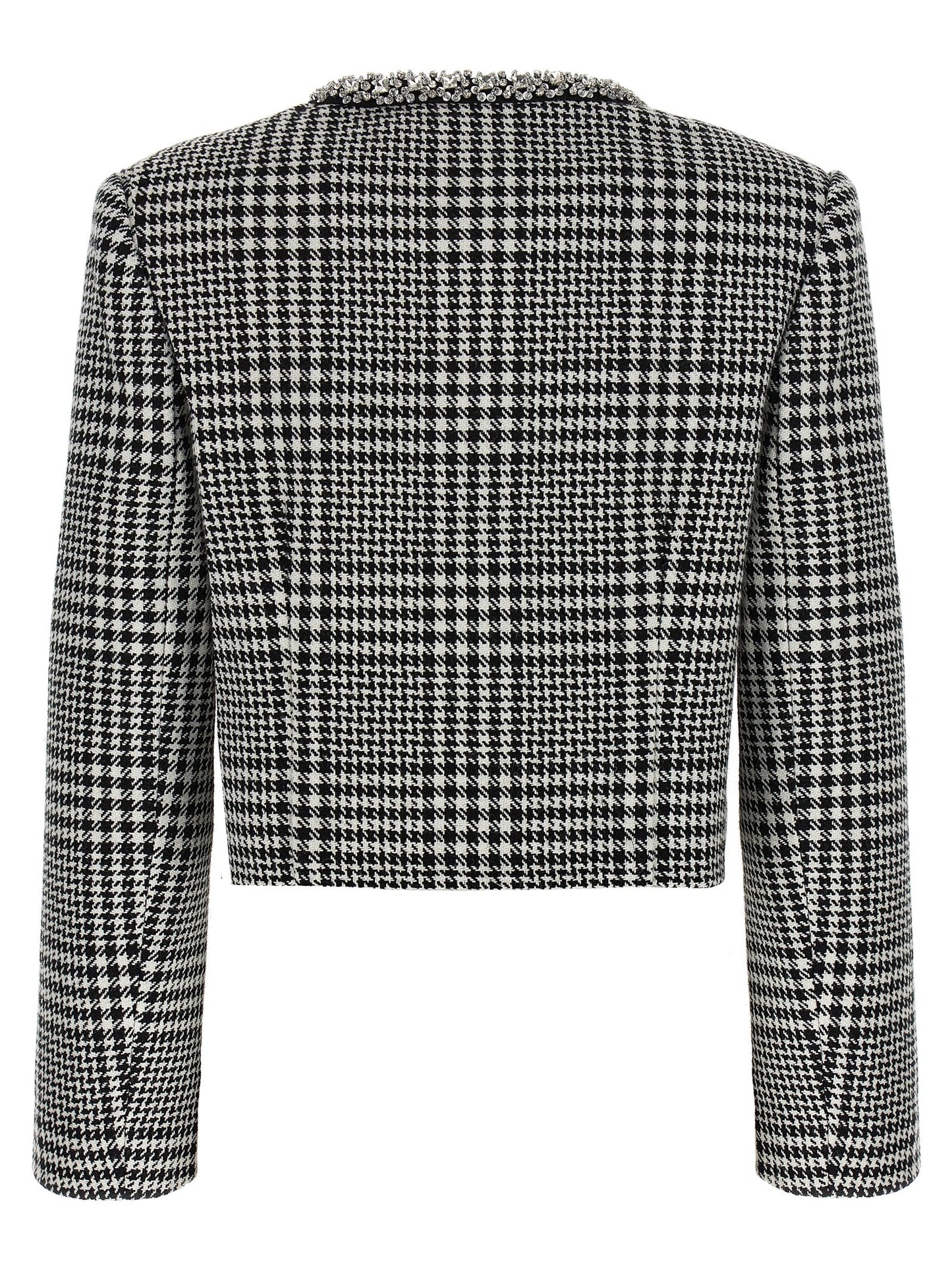 'Houndstooth Crystal Trim' blazer Blazer and Suits
