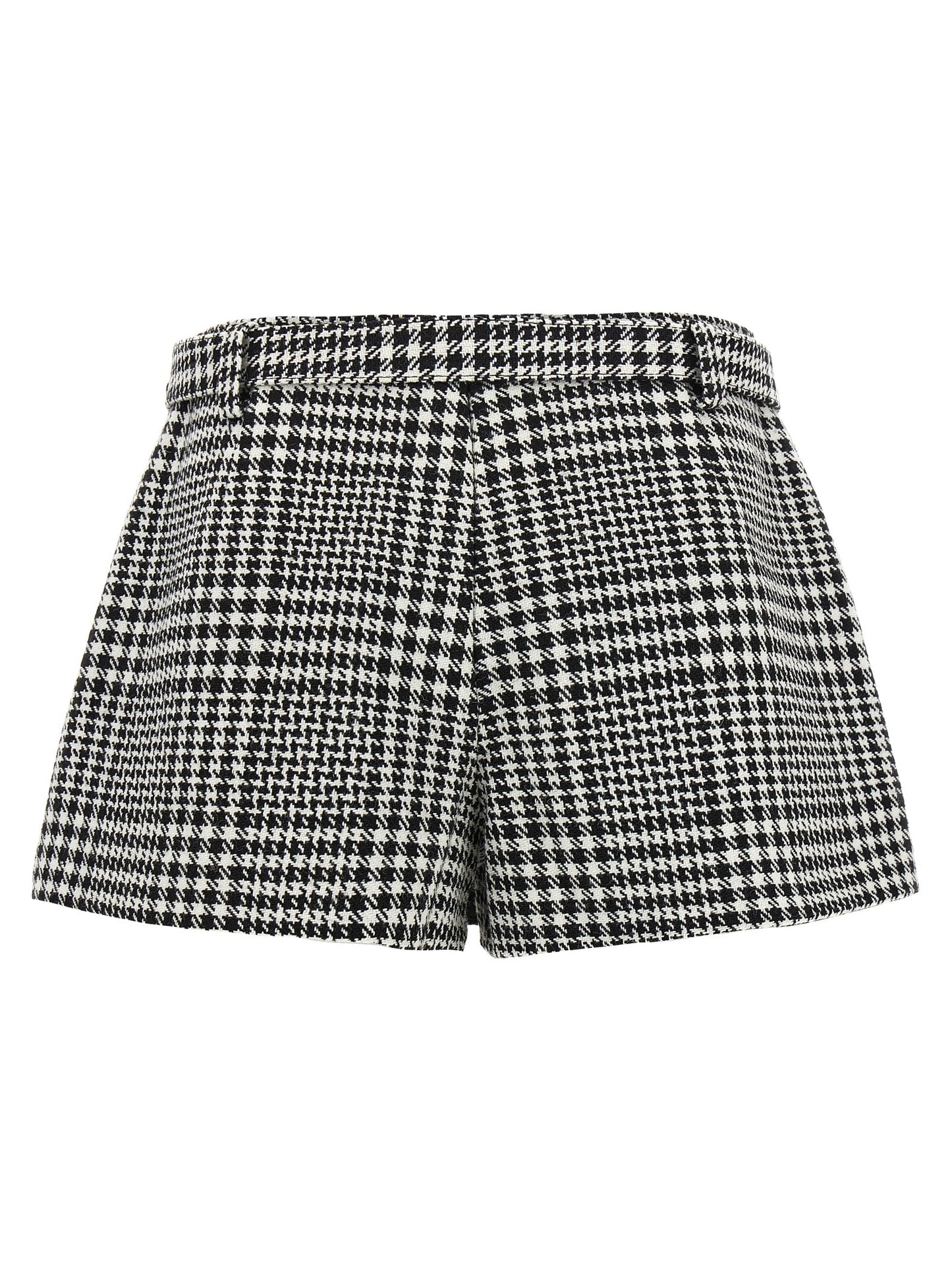 Bouclé wool skort Bermuda, short