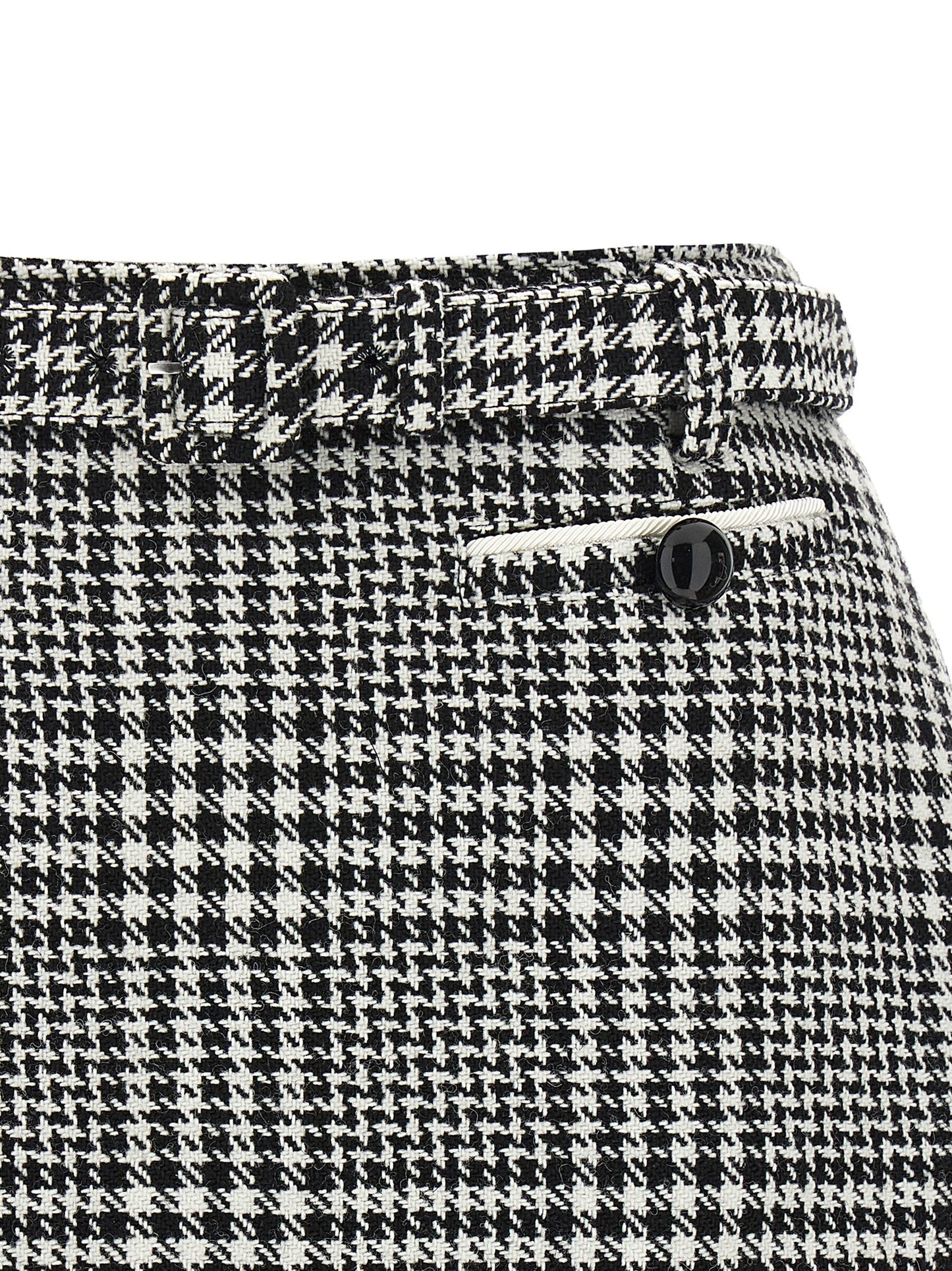 Bouclé wool skort Bermuda, short