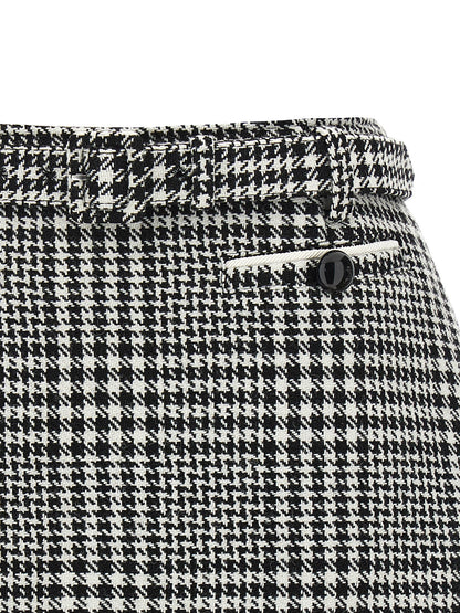 Bouclé wool skort Bermuda, short