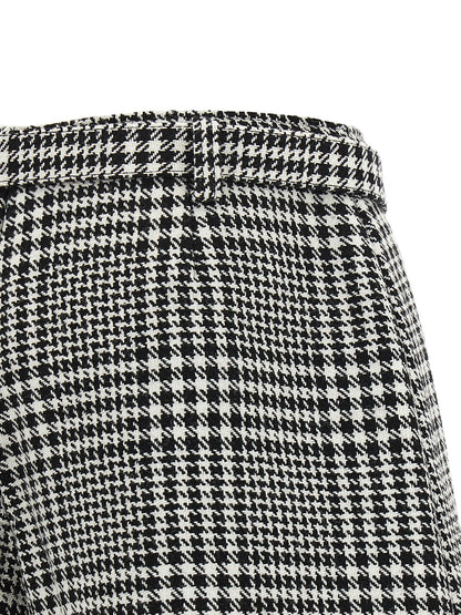 Bouclé wool skort Bermuda, short