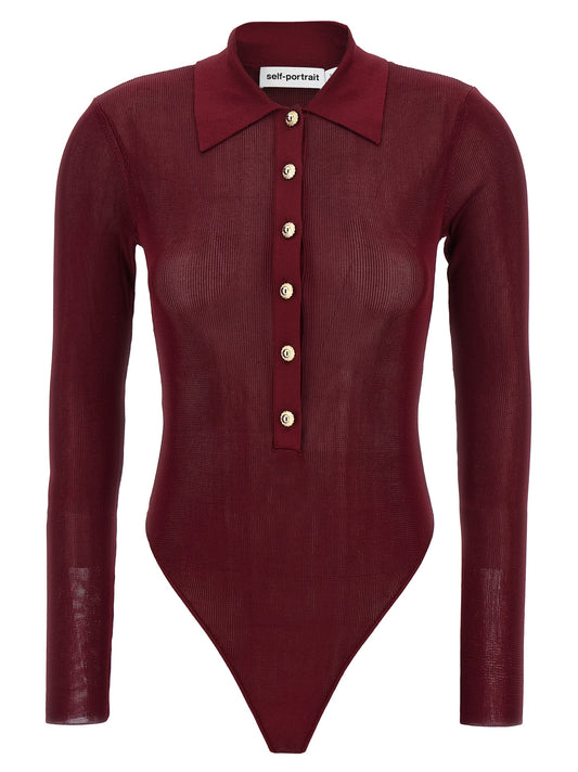Viscose knit bodysuit Tops