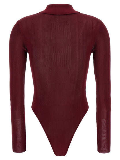 Viscose knit bodysuit Tops