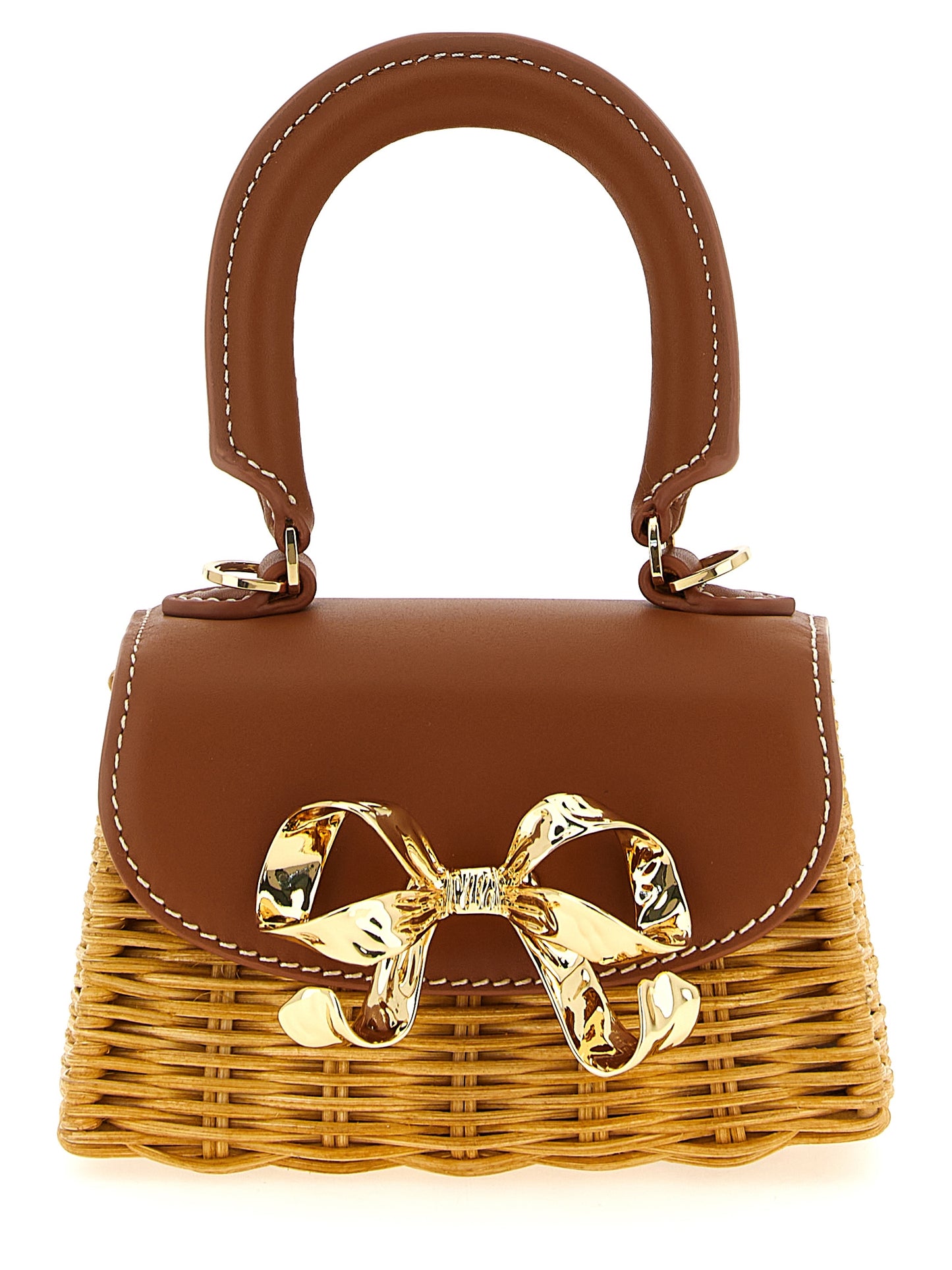 'Rattan micro bow' handbag Hand bags