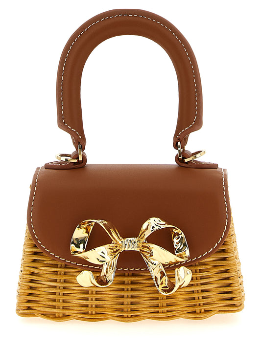 'Rattan micro bow' handbag Hand bags