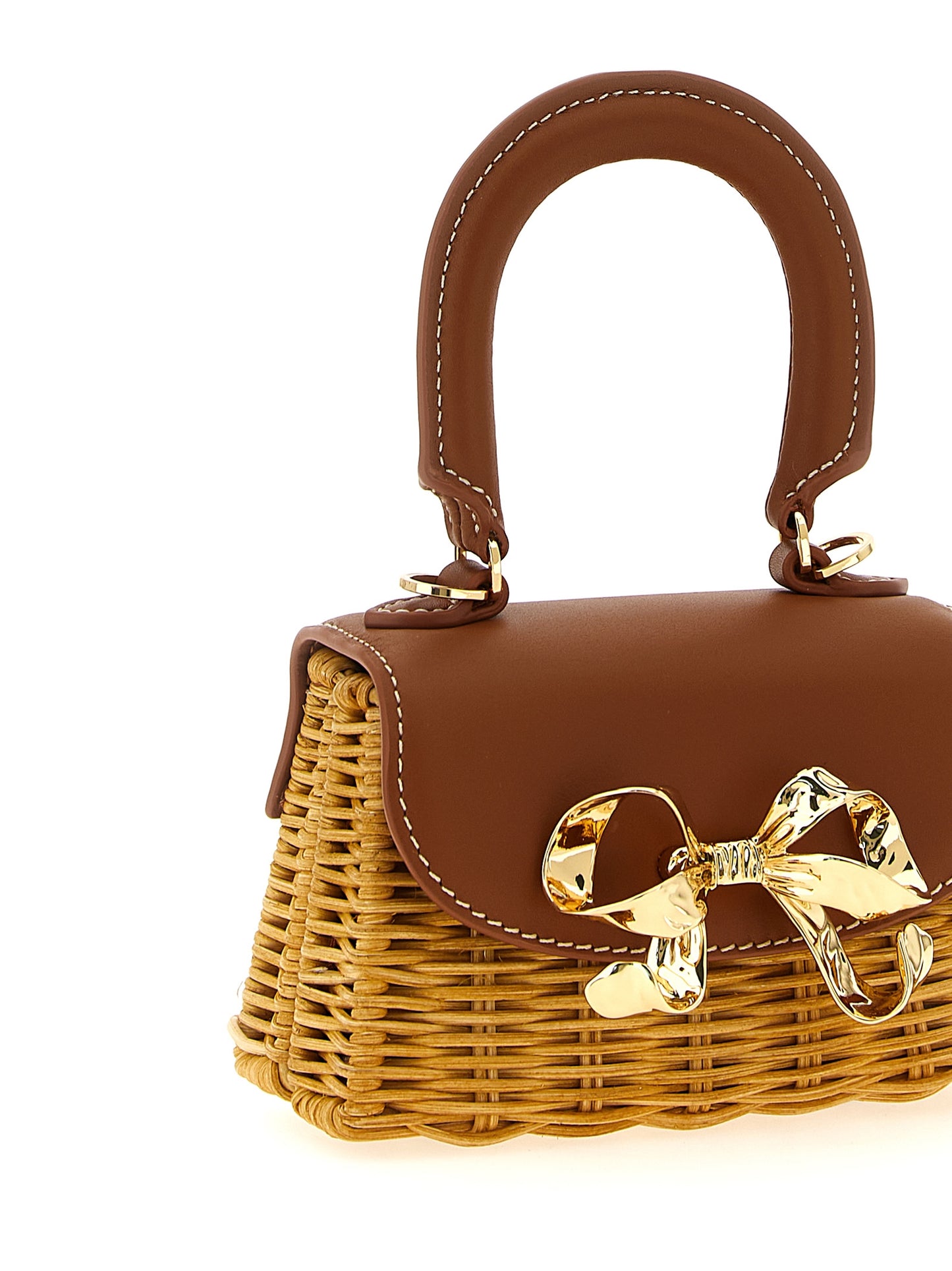 'Rattan micro bow' handbag Hand bags