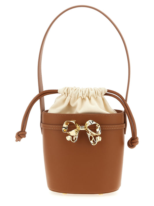 'Brown leather shoulder bow bag' shoulder bag Shoulder bags