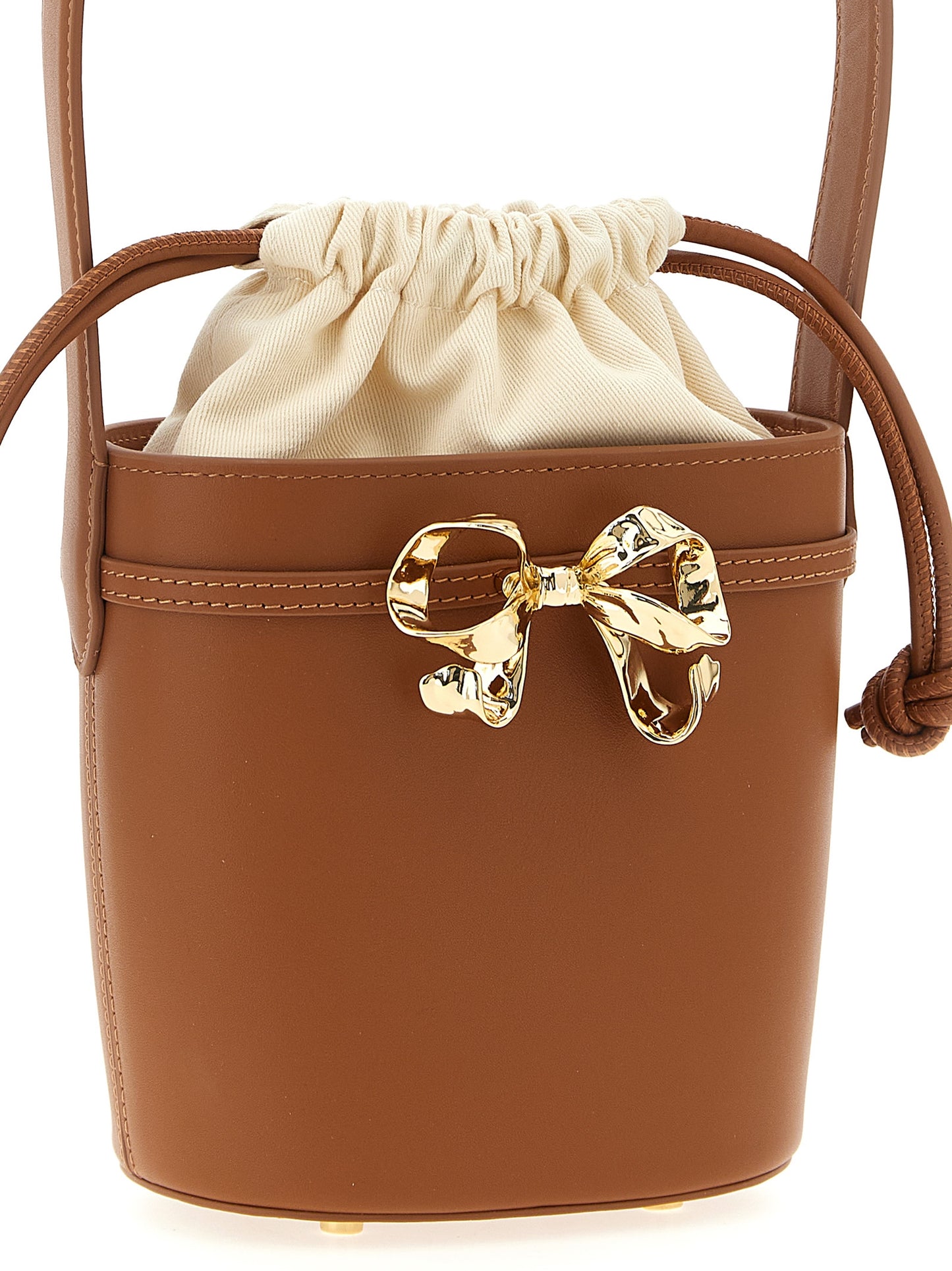 'Brown leather shoulder bow bag' shoulder bag Shoulder bags