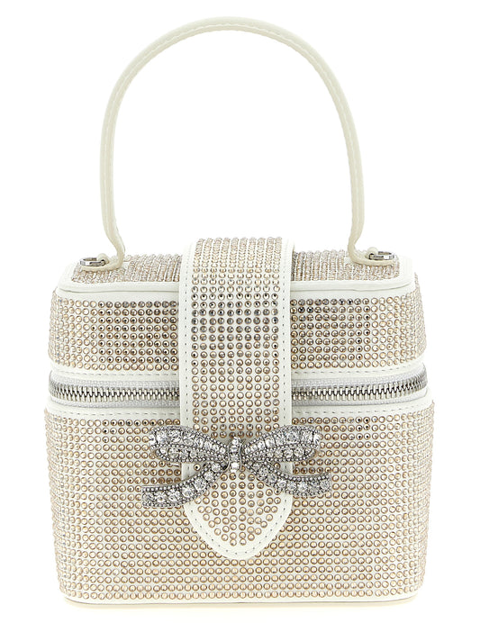 'Satin rhinestone vanity case' handbag Hand bags