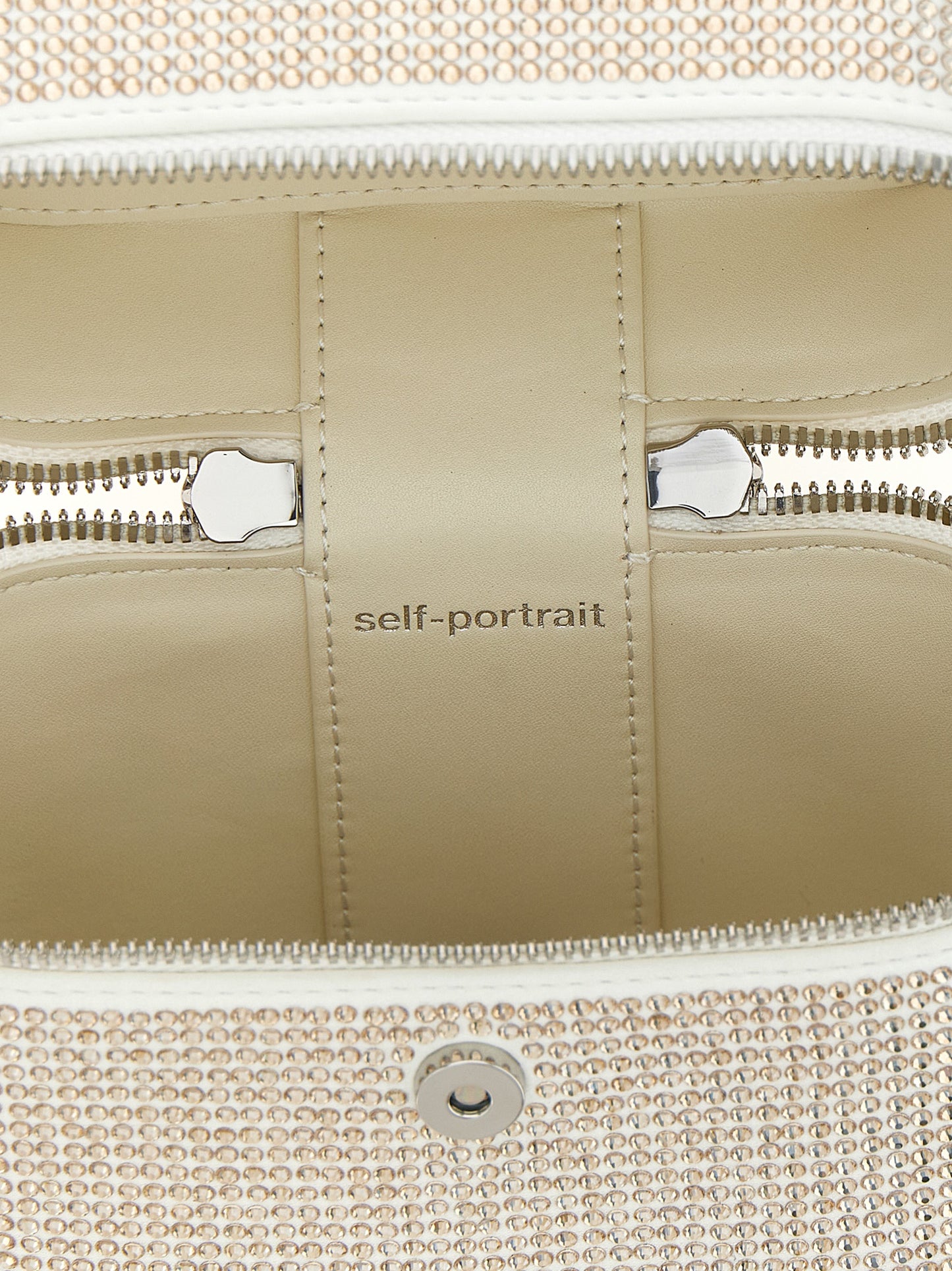 'Satin rhinestone vanity case' handbag Hand bags