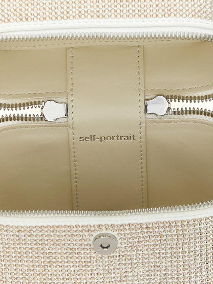 'Satin rhinestone vanity case' handbag Hand bags