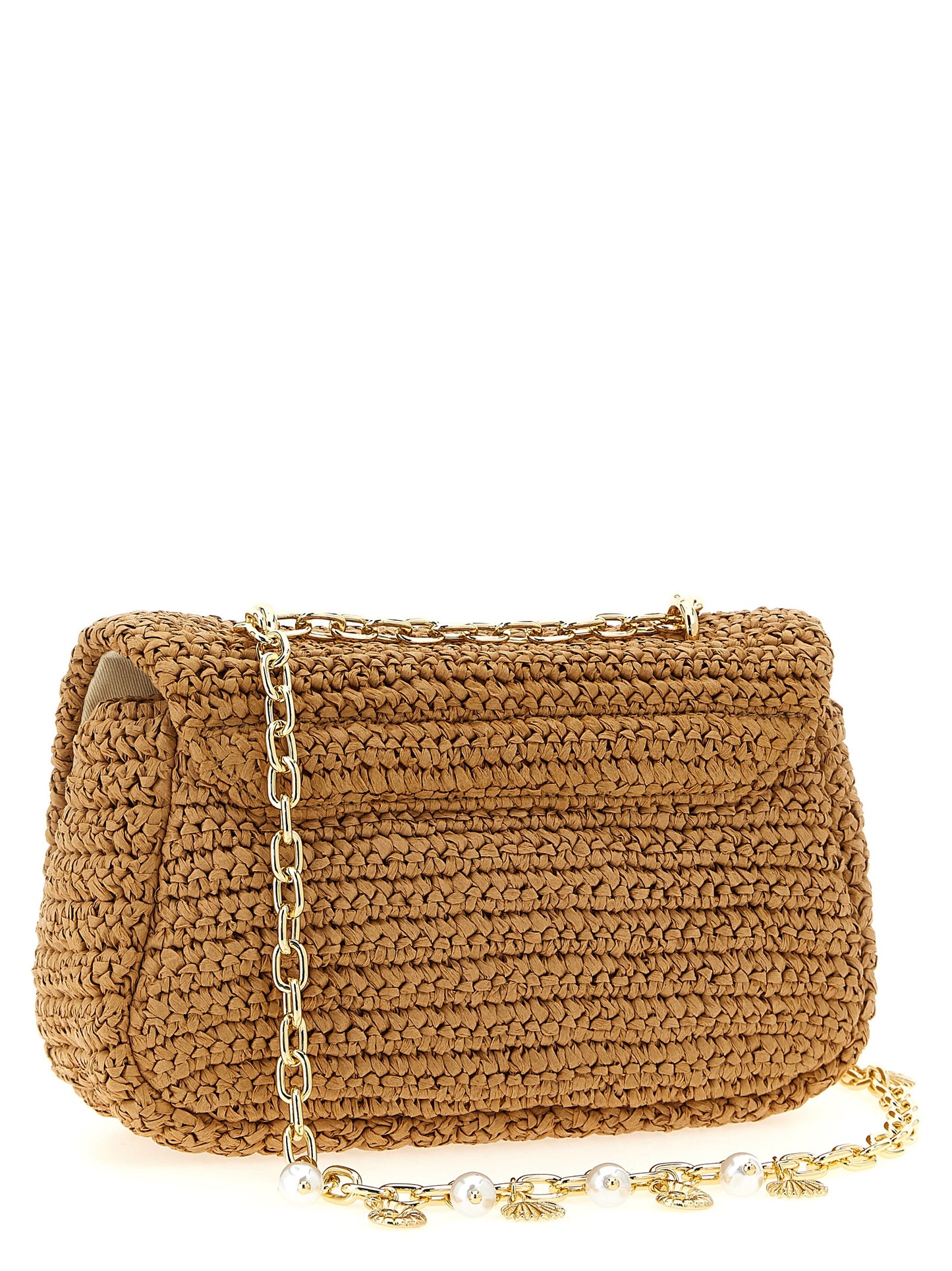 'Raffia bow charm' shoulder bag Shoulder bags