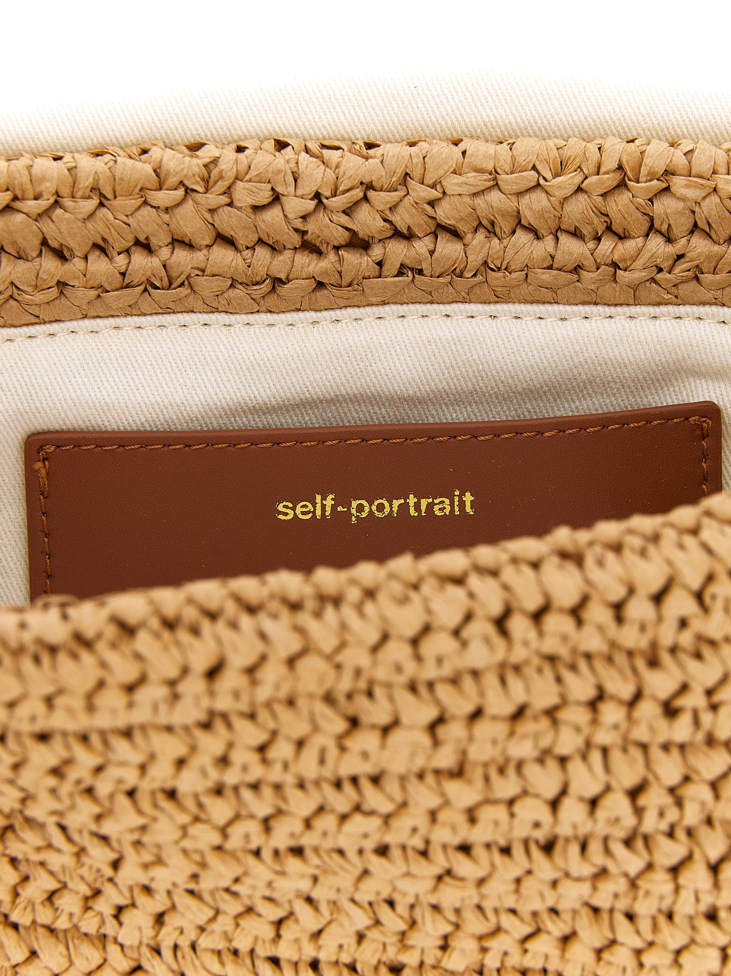 'Raffia bow charm' shoulder bag Shoulder bags