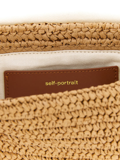 'Raffia bow charm' shoulder bag Shoulder bags
