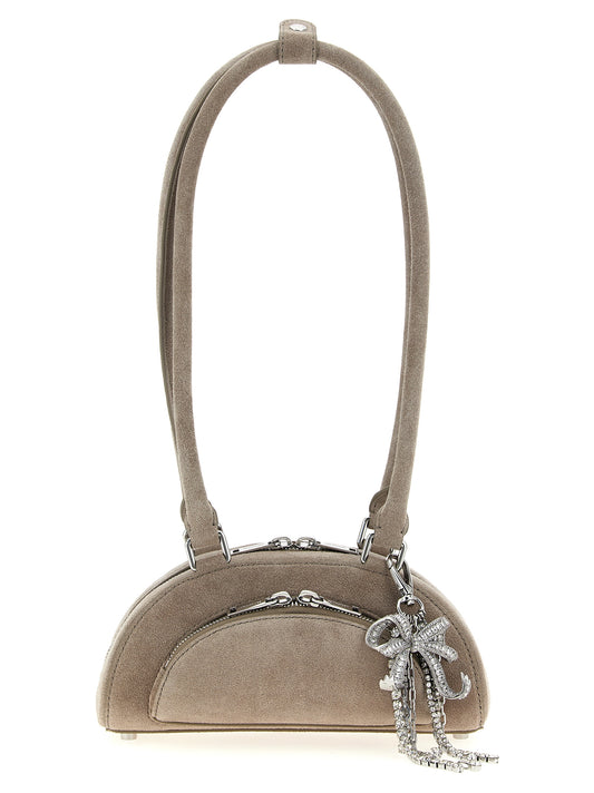 'Suede mini with charm' shoulder bag Shoulder bags