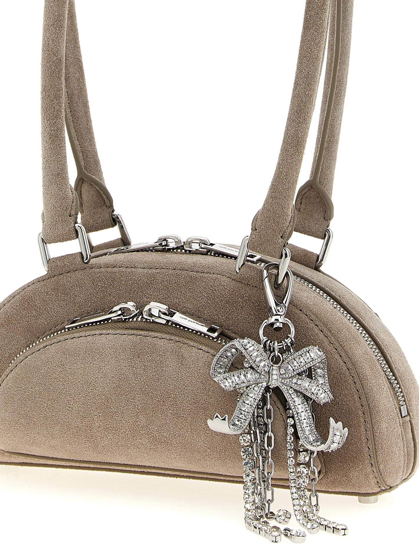 'Suede mini with charm' shoulder bag Shoulder bags