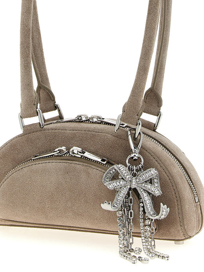'Suede mini with charm' shoulder bag Shoulder bags