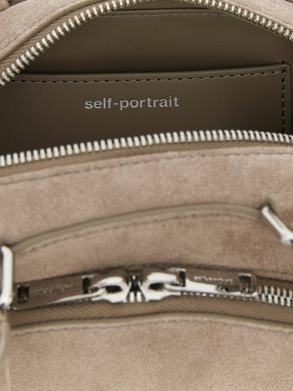 'Suede mini with charm' shoulder bag Shoulder bags