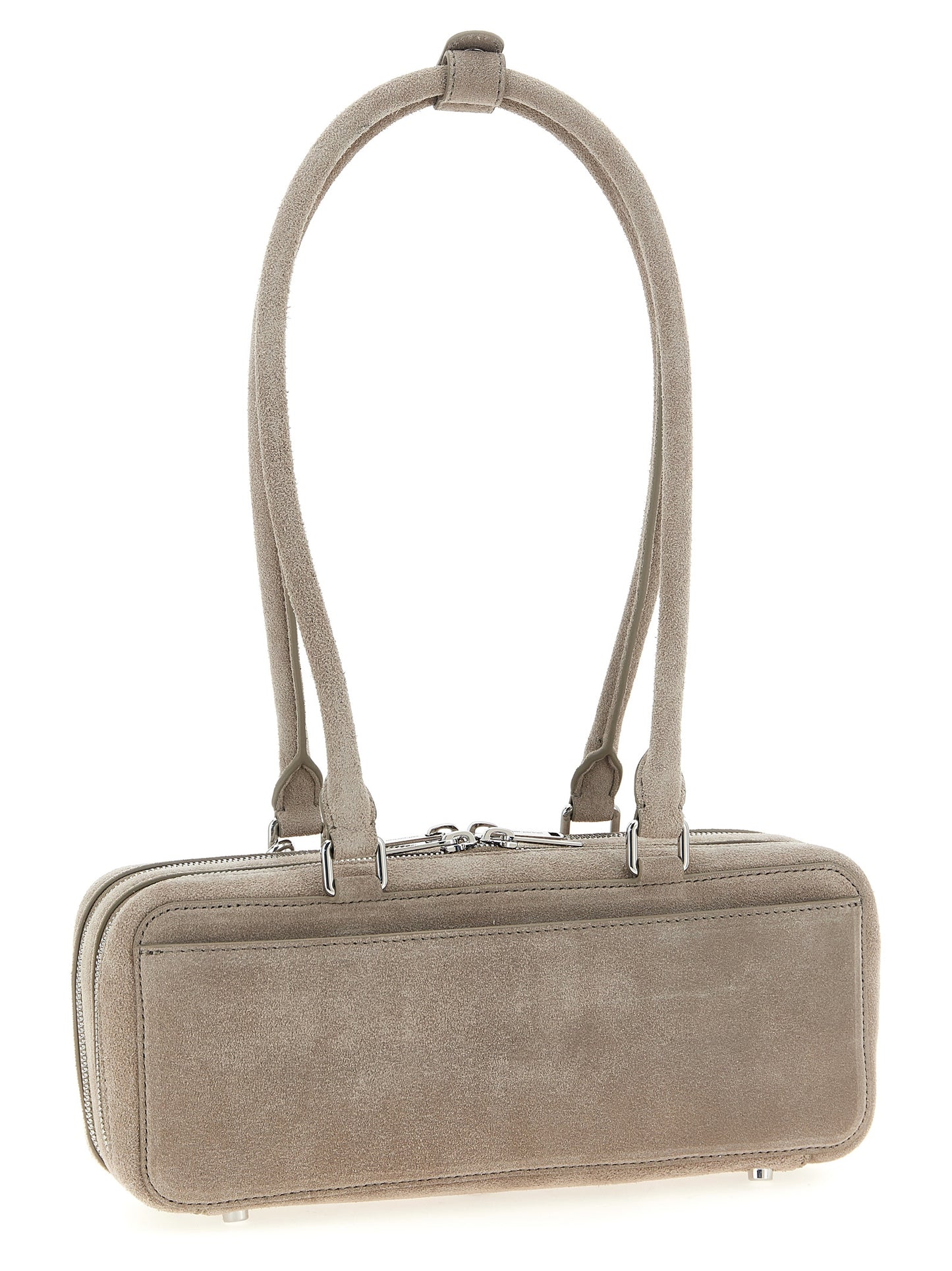 'Tan suede baguette with charm' shoulder bag  Shoulder bags