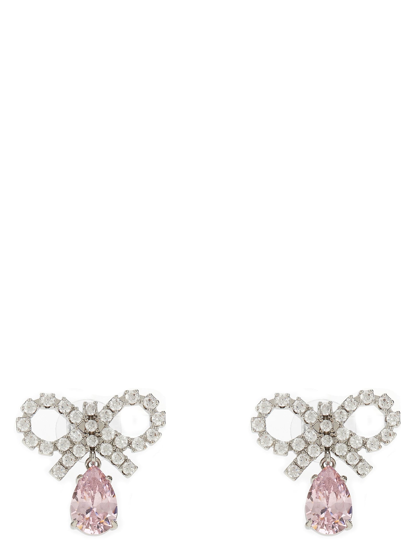 'Micro Bow Pink Droplet' earrings Jewelry