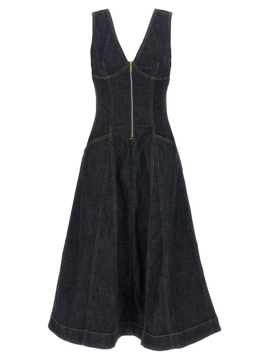 'Indigo Denim Midi' dress Dresses
