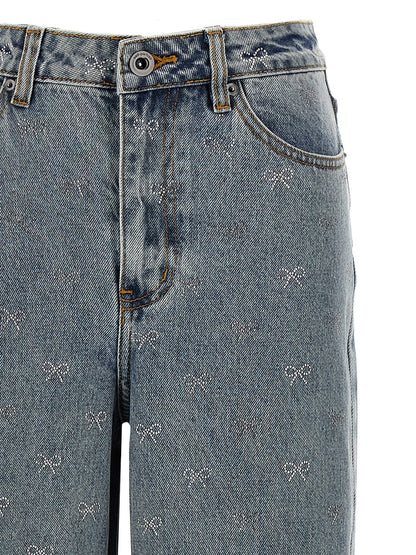 'Light Blue Diamante Bow' jeans Jeans