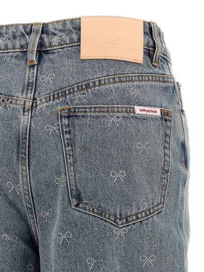 'Light Blue Diamante Bow' jeans Jeans