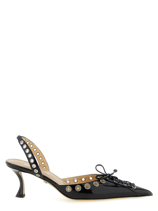 'Crystalized Corset' slingback Pumps