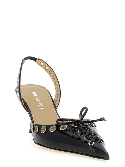 'Crystalized Corset' slingback Pumps